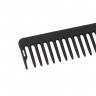 Расческа рабочая DEWAL CARBON black 23 см