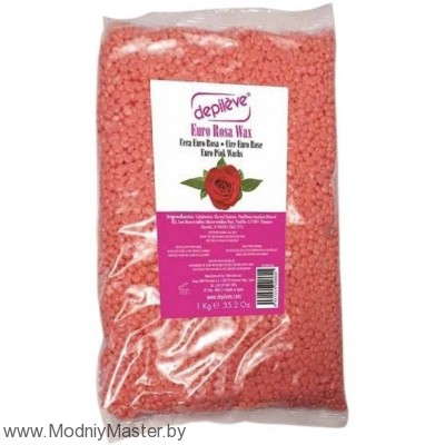 Воск в гранулах традиционный розовый Depileve Traditional Euro Rosa Wax, 1кг