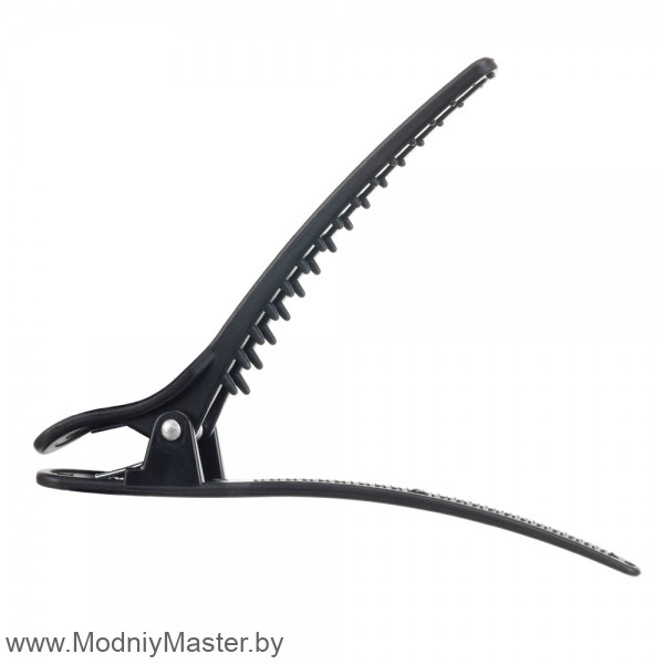 Зажим для волос DEWAL, черный, карбон, 11,5 см