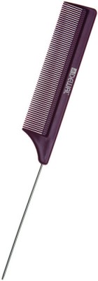 Расческа рабочая DEWAL"CARBON BORDO" с металлическим хвостиком