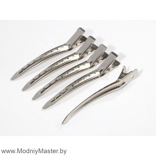 Зажим для волос DEWAL одинарный, металл, 8.1 см. 